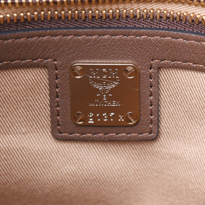 MCM Calfskin Ottomar Monogram Medium Essential Tote Chestnut 5 of 7