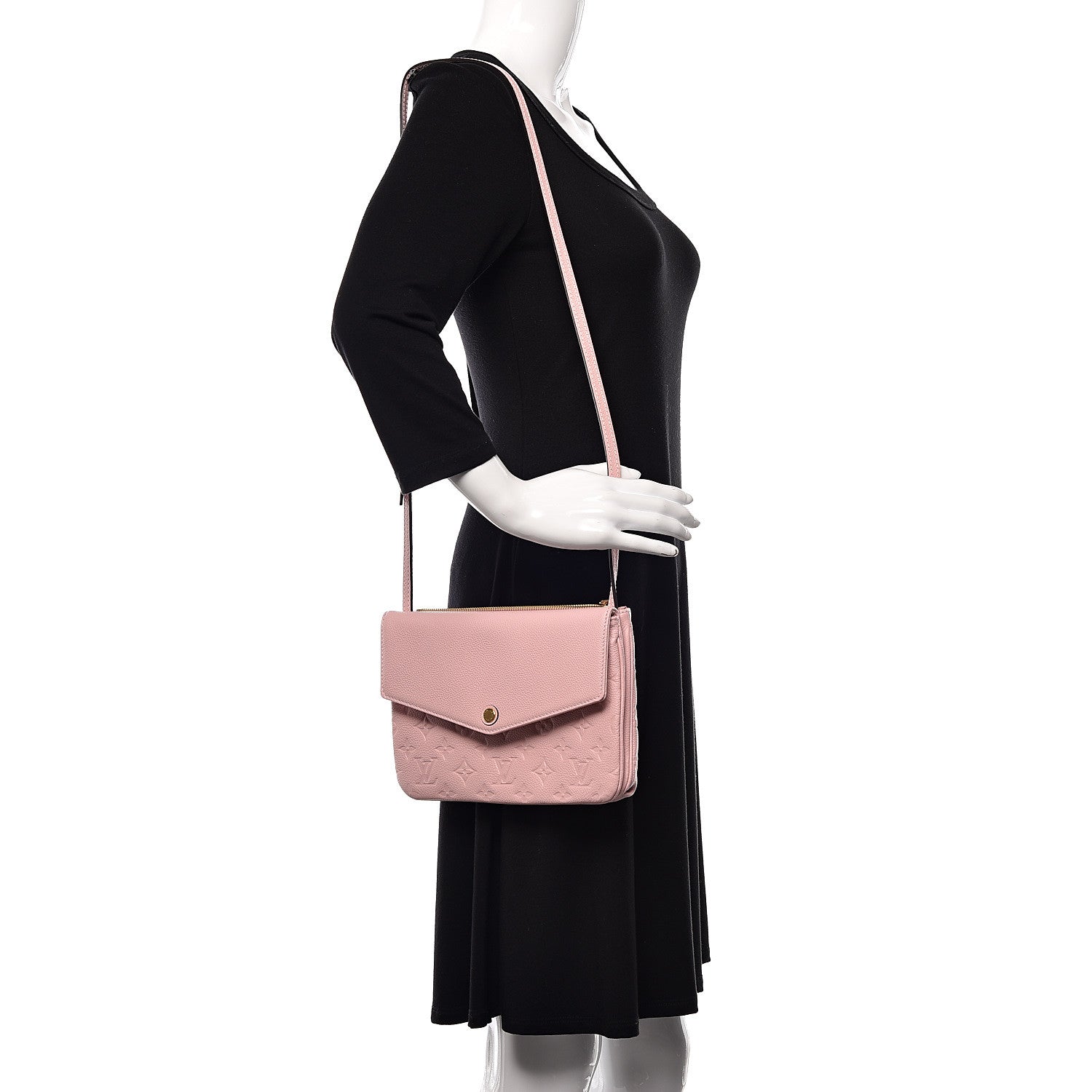 Louis Vuitton Empreinte Twice Rose Ballerine 2 of 15