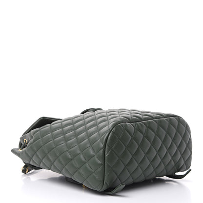 Chanel Lambskin Quilted Large Urban Spirit Backpack Dark Green 4 of 9