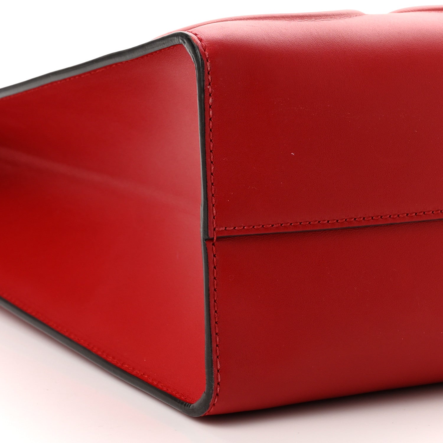 Gucci Calfskin Embossed Medium XL Tote Red 7 of 9