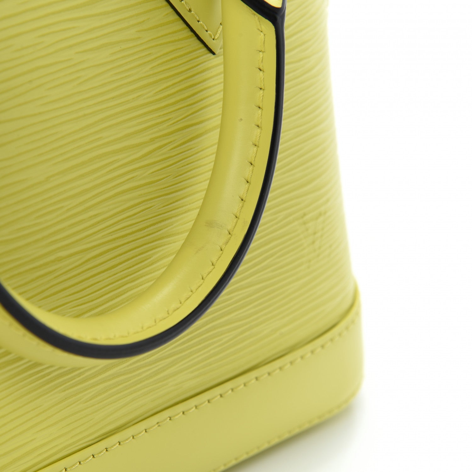 Louis Vuitton Epi Jacquard Alma BB Yellow Citron 12 of 13