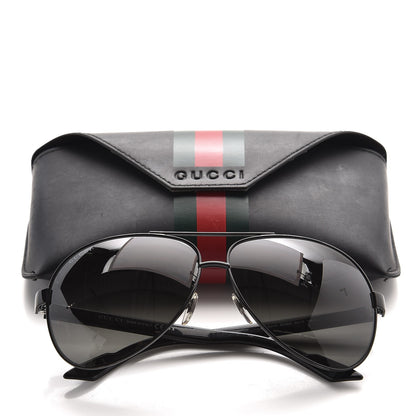 Gucci GG Web Aviator GG1951S Sunglasses Black 8 of 8