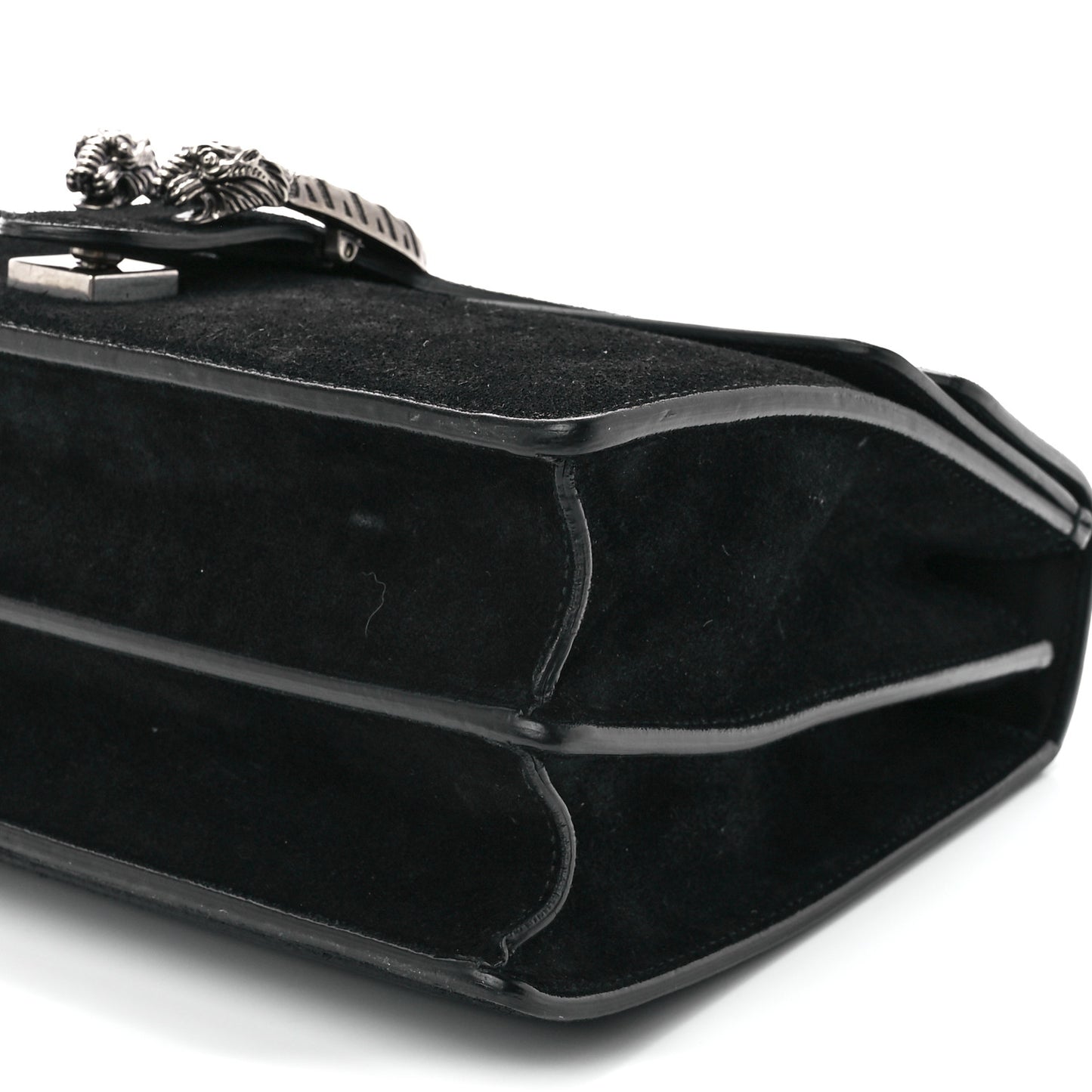 Suede Medium Dionysus Shoulder Bag Black