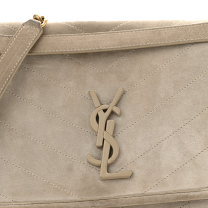 Saint Laurent Suede Monogram Medium Niki Chain Satchel Light Beige 10 of 15