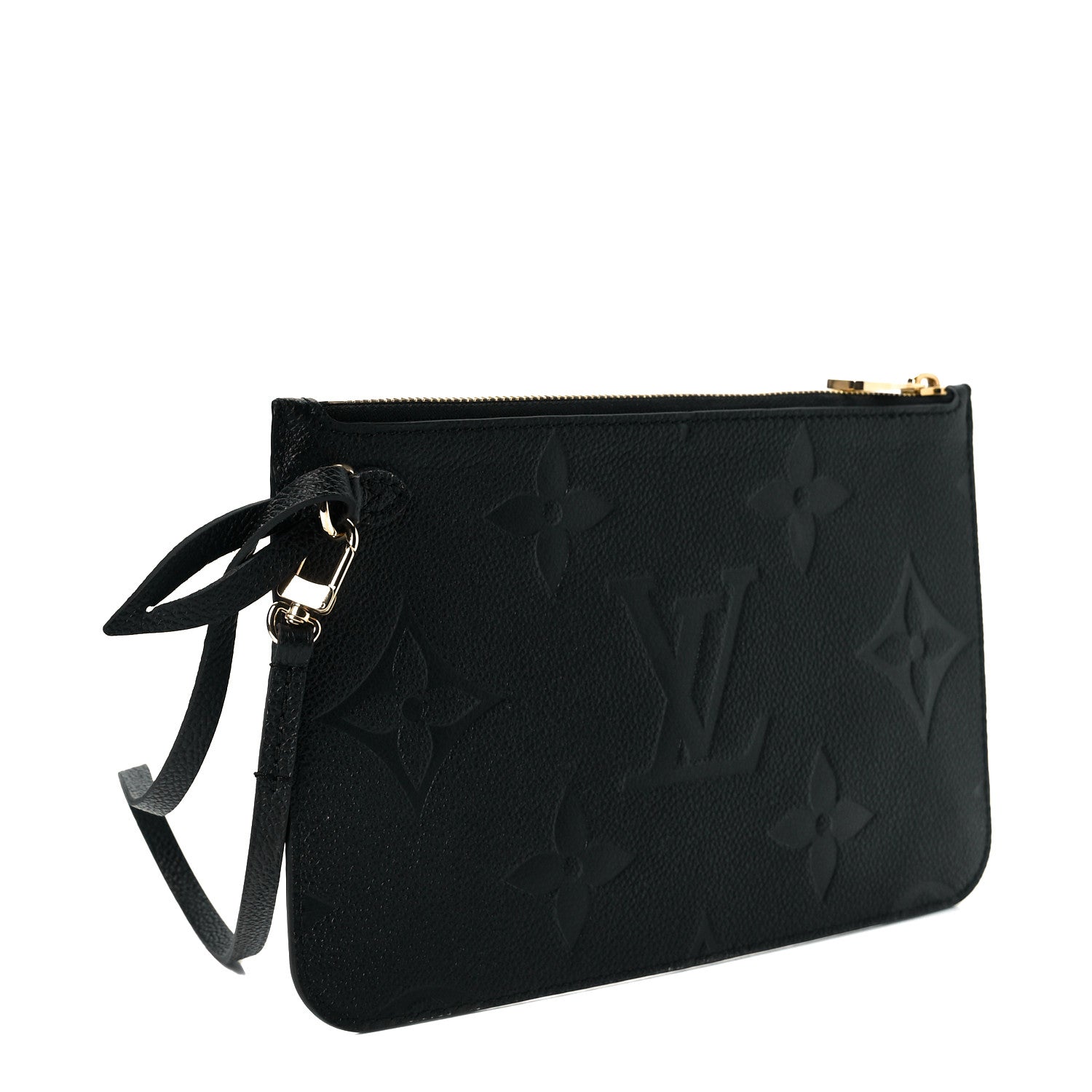 Louis Vuitton Empreinte Monogram Giant Neverfull MM Pochette Black 3 of 6