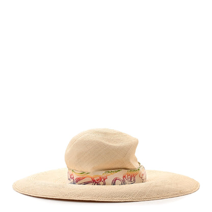 Hermes Straw Panama Brisa Brides De Gala Hat 57 Naturel Multicolore 5 of 9