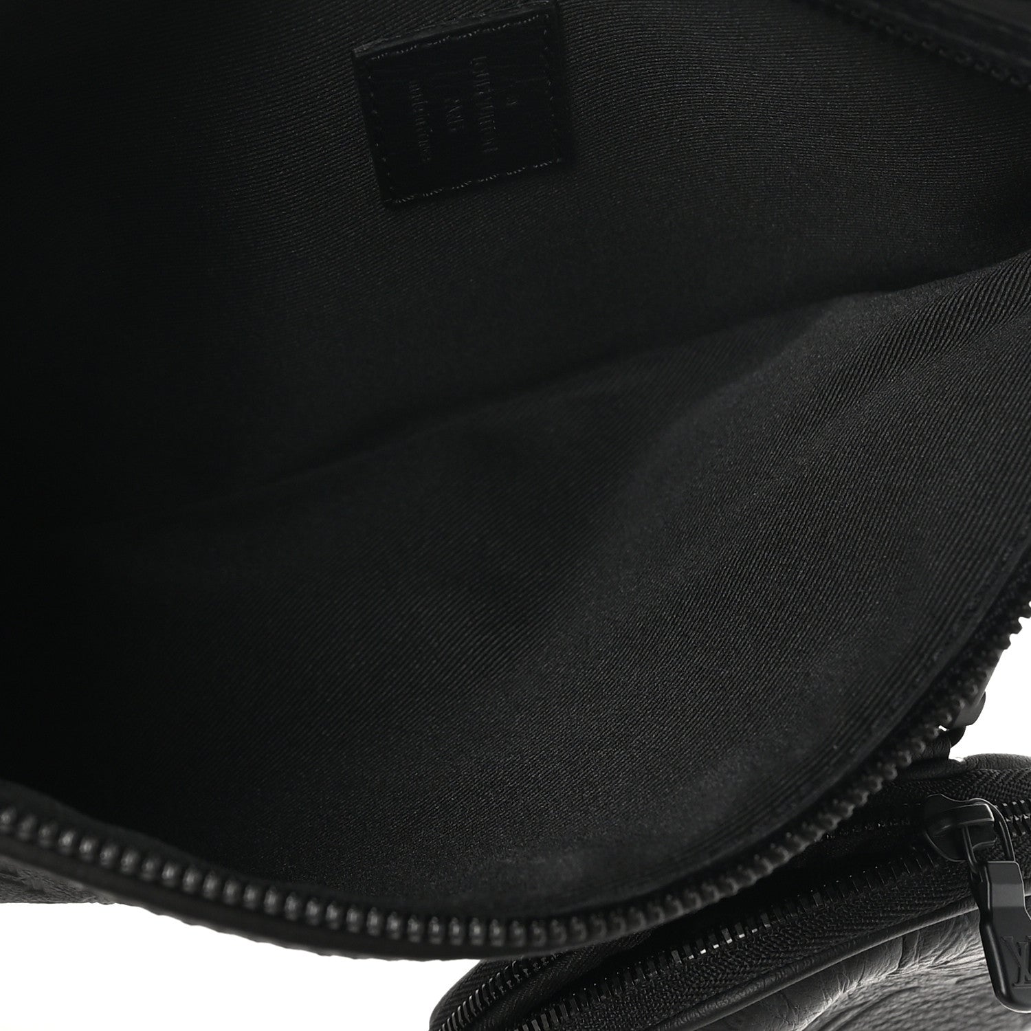 Louis Vuitton Calfskin Shadow Monogram Duo Slingbag Black 6 of 10