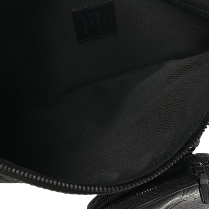 Louis Vuitton Calfskin Shadow Monogram Duo Slingbag Black 6 of 10
