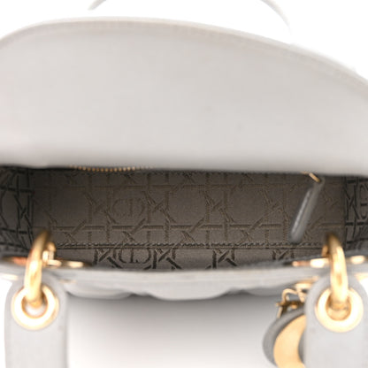 Christian Dior Lambskin Cannage Mini Lady Dior Grey 5 of 17