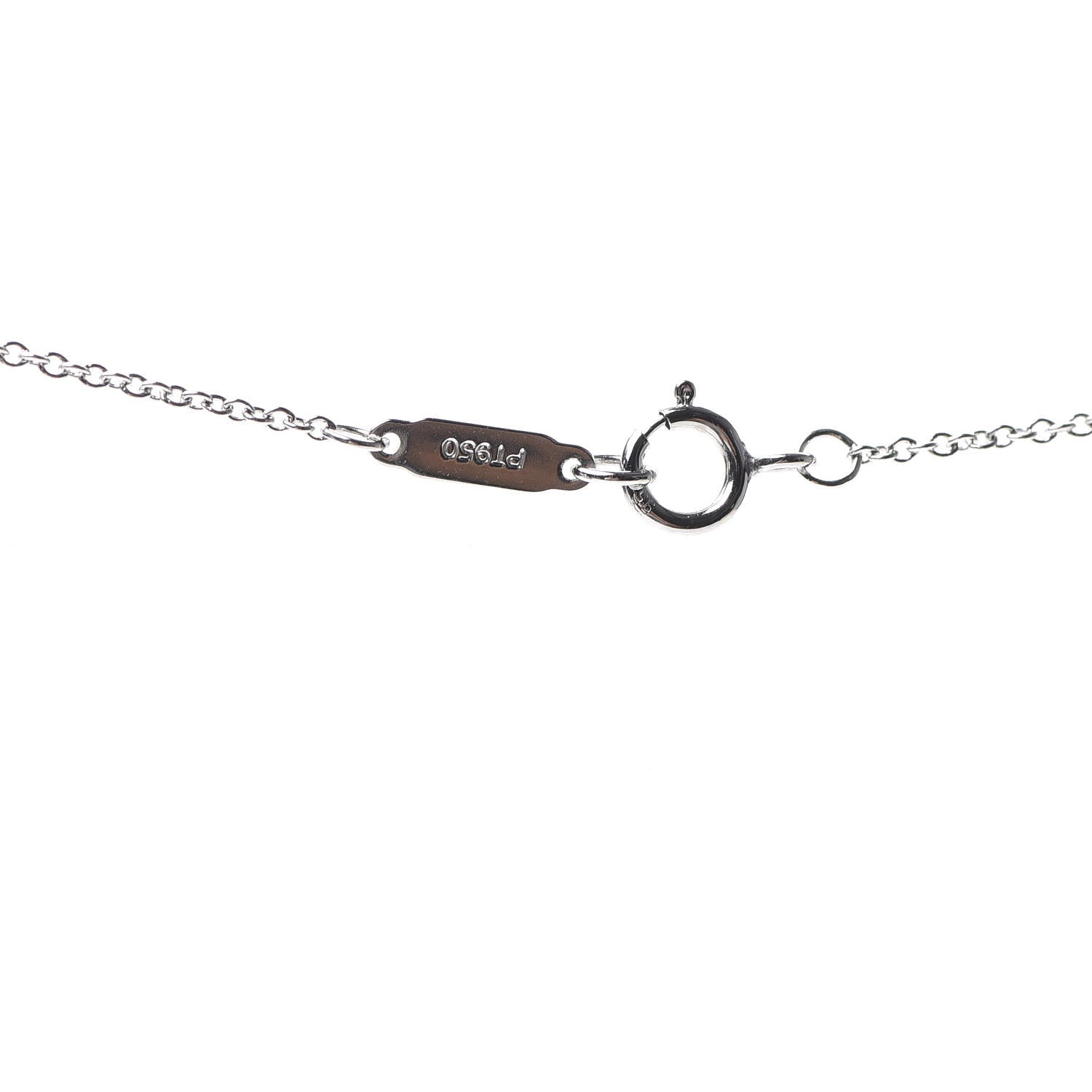 Tiffany Platinum Diamond Heart Pendant Necklace 5 of 6