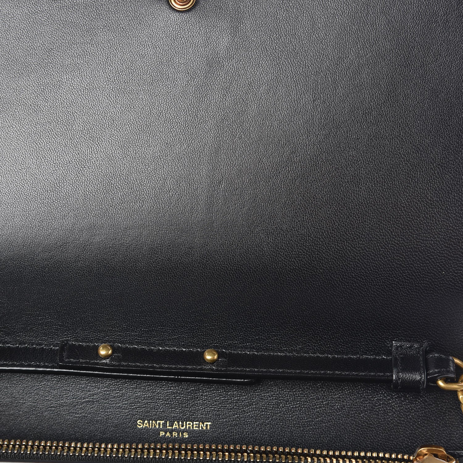 Saint Laurent Calf Hair Monogram Chain Wallet Leopard 6 of 12