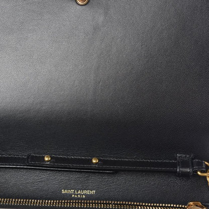 Saint Laurent Calf Hair Monogram Chain Wallet Leopard 6 of 12