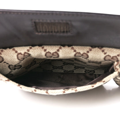 Gucci GG Monogram Double Pocket Belt Bag Dark Brown 8 of 14