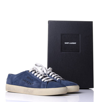 Saint Laurent Suede Womens Court Classic Sneakers 40 Denim 12 of 12