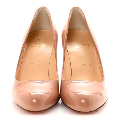 Christian Louboutin Patent Dolly 85 Pumps 35.5 Nude 3 of 9
