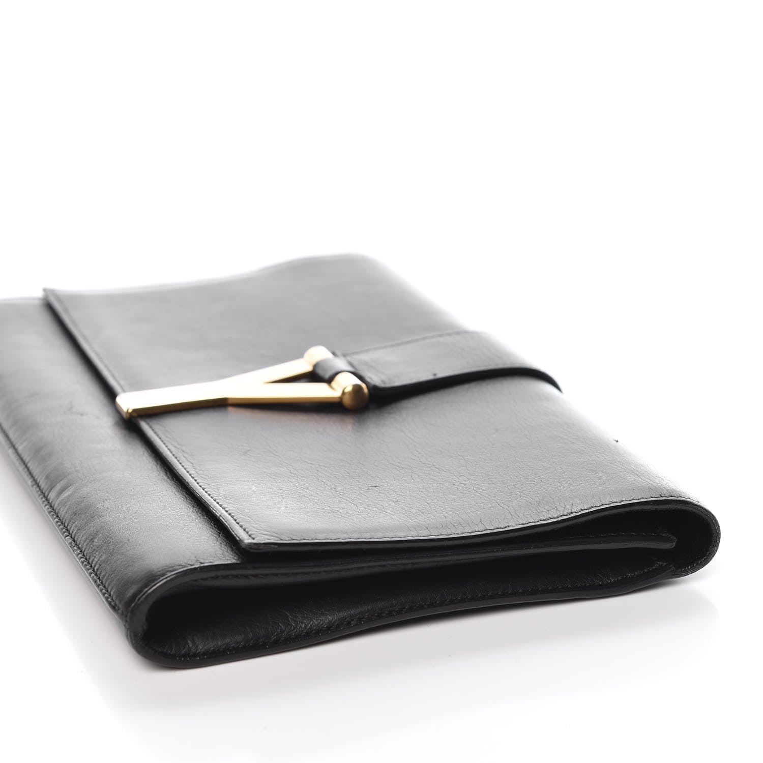 Saint Laurent Calfskin Classic Y Ligne Clutch Black 10 of 13