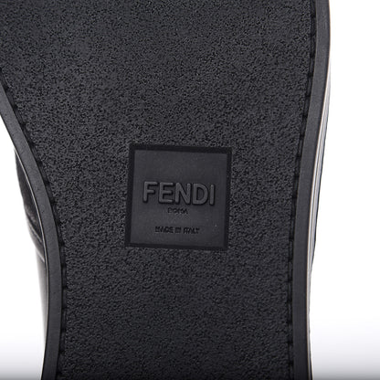 Fendi Vitello Monster Eyes Mens Slip On Sneakers 6 Black 7 of 8