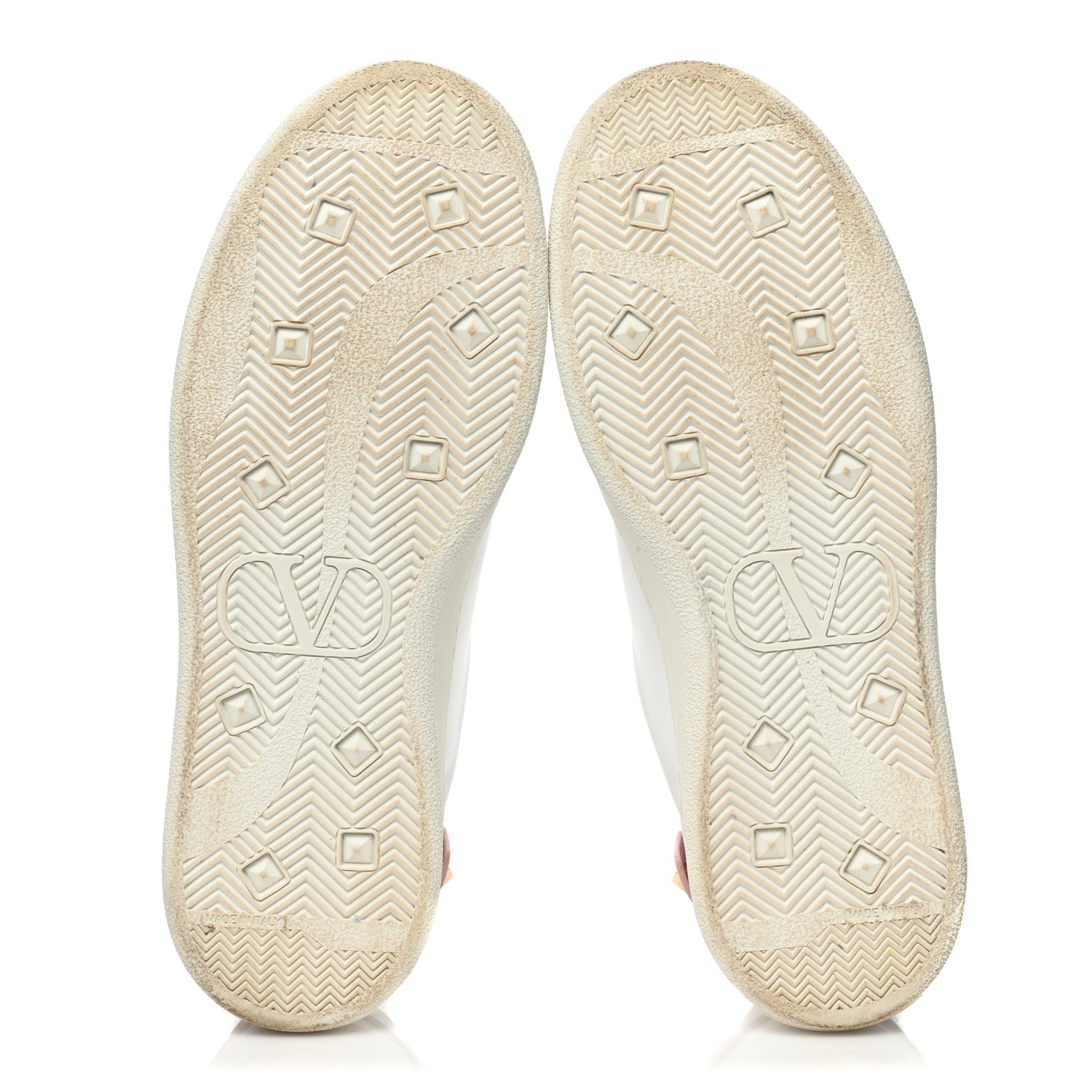 Valentino Garavani Calfskin Womens Backnet Sneakers 38 White Pink 6 of 12