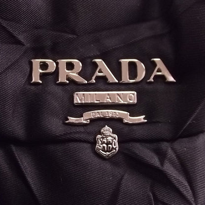 Prada Nylon Gaufre Large Tote Black 6 of 11