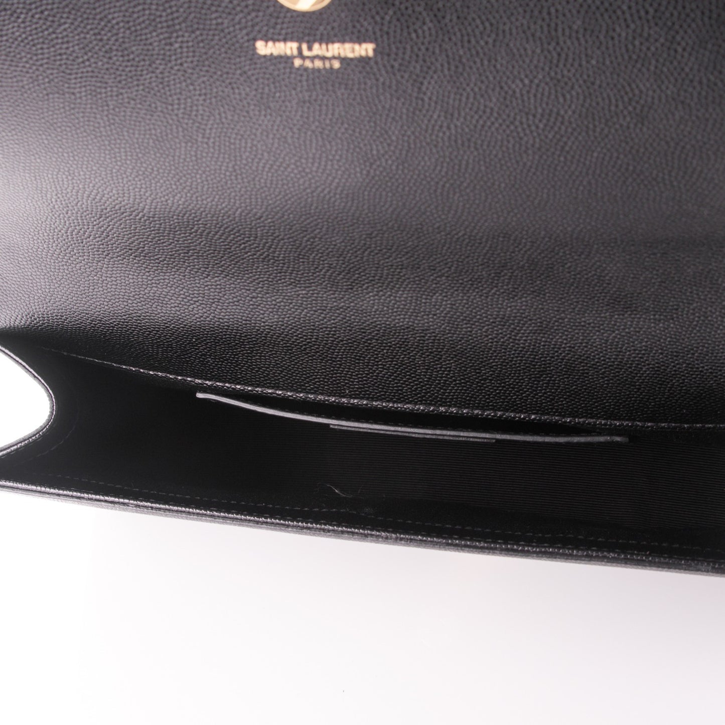 Grain De Poudre Classic Monogram Clutch Black