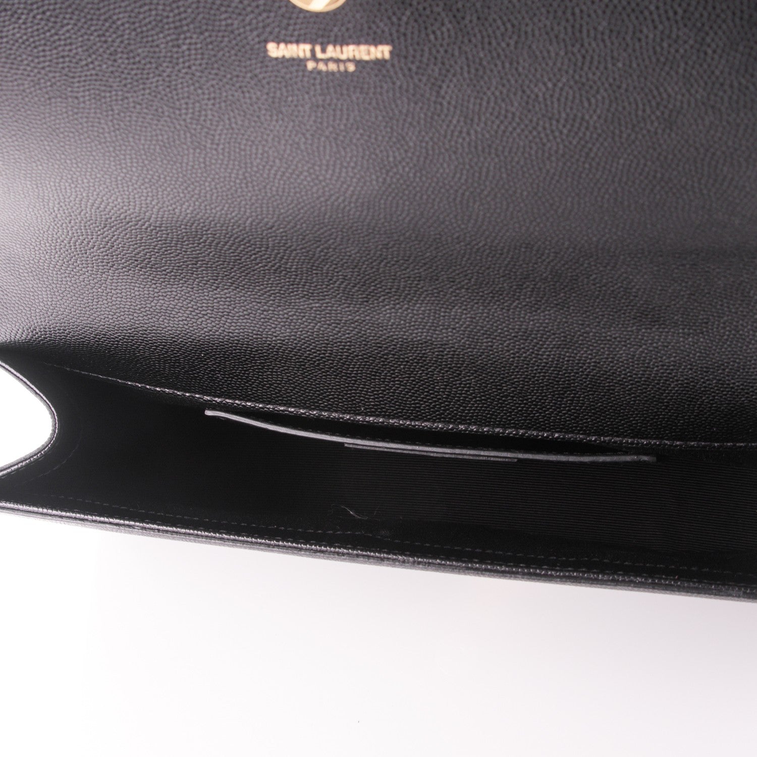 Saint Laurent Grain De Poudre Classic Monogram Clutch Black 5 of 7
