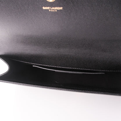 Saint Laurent Grain De Poudre Classic Monogram Clutch Black 5 of 7