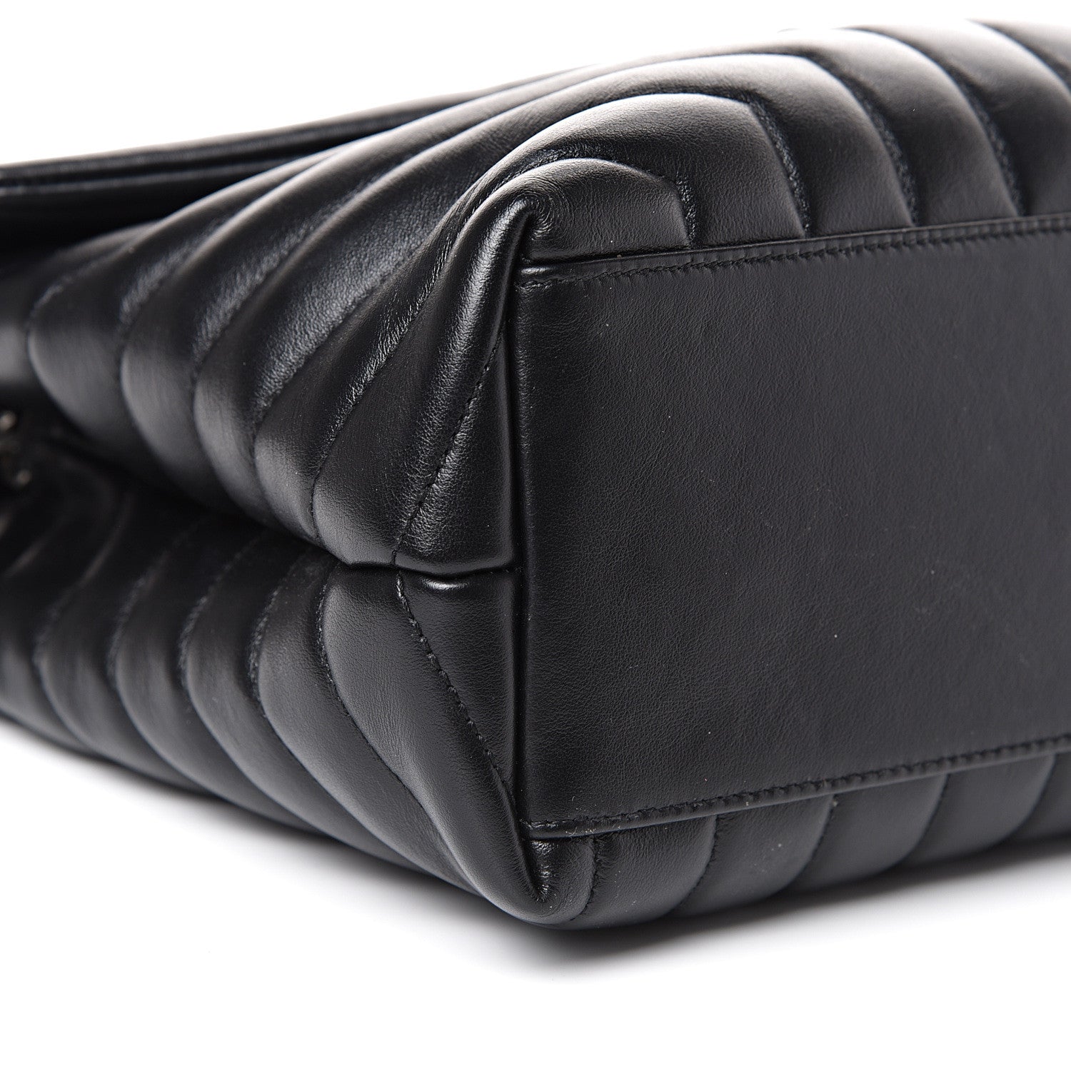 Saint Laurent Calfskin Y Quilted Monogram Medium Loulou Chain Satchel Black 8 of 11