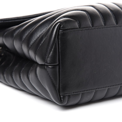 Saint Laurent Calfskin Y Quilted Monogram Medium Loulou Chain Satchel Black 8 of 11