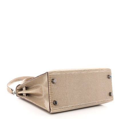 Hermes Lizard Niloticus Kelly Sellier 25 Ficelle 4 of 14
