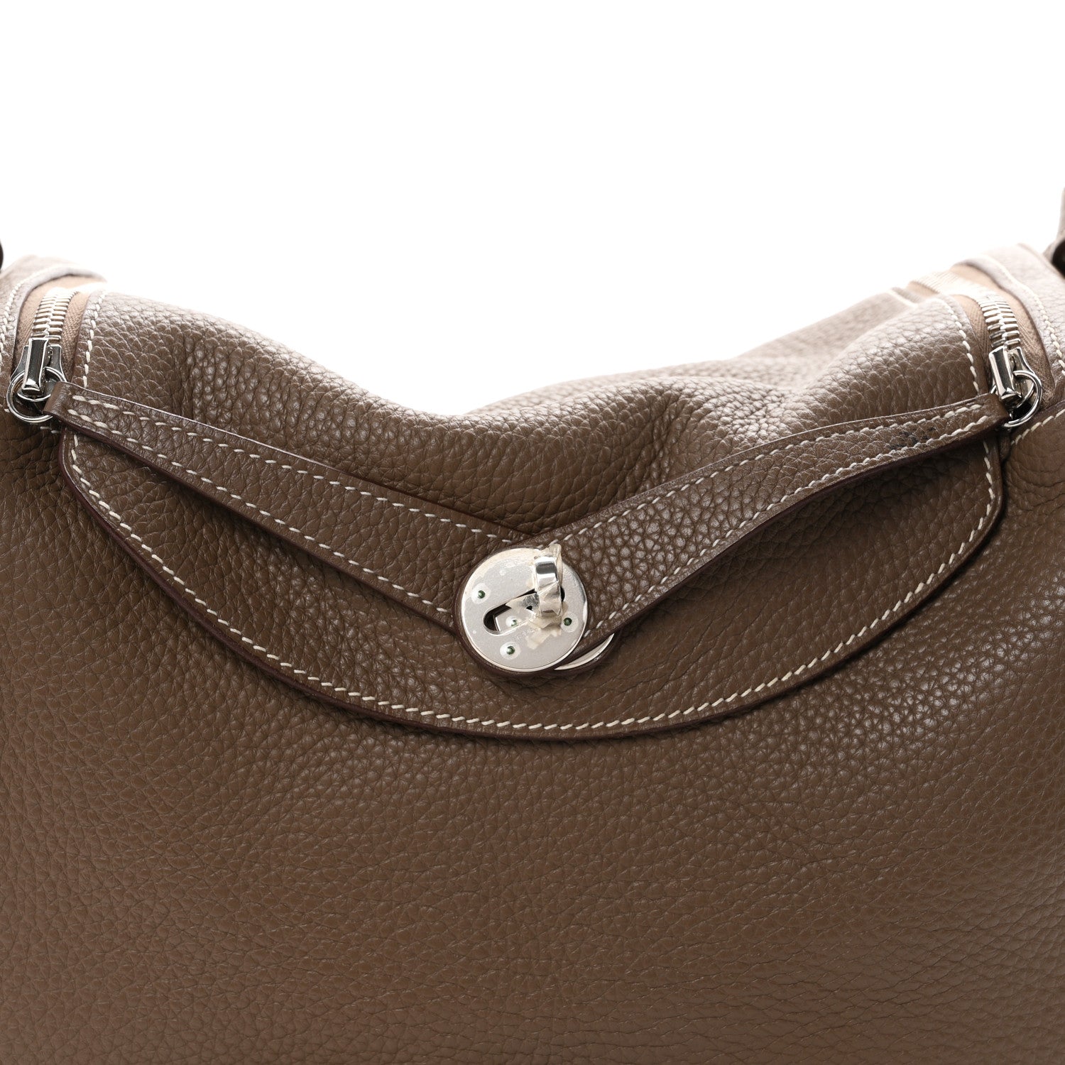 Hermes Taurillon Clemence Lindy 30 Etoupe 7 of 11