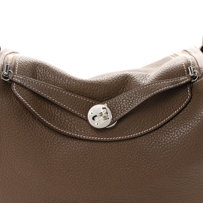 Hermes Taurillon Clemence Lindy 30 Etoupe 7 of 11