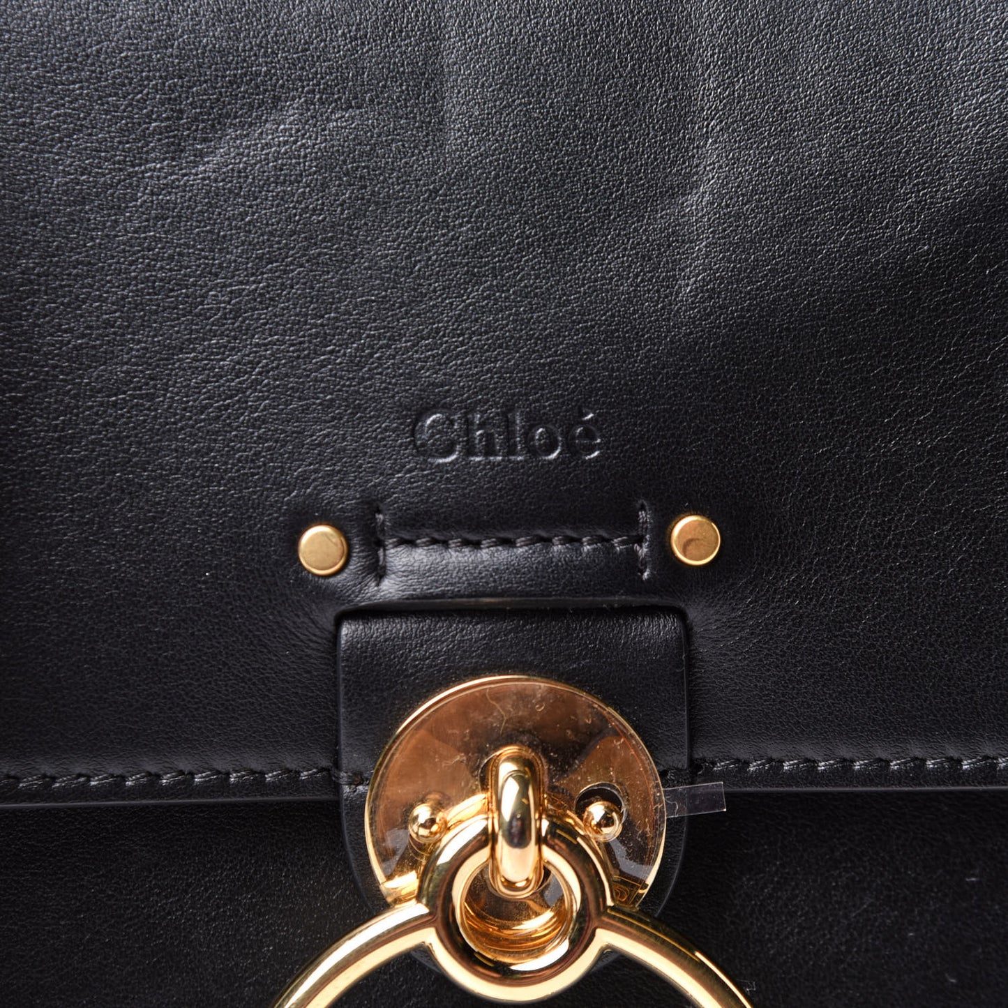 Calfskin Large Tess Bag Black