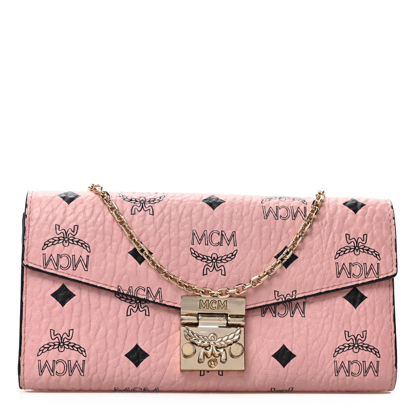 Visetos Large Patricia Wallet On Chain Soft Pink