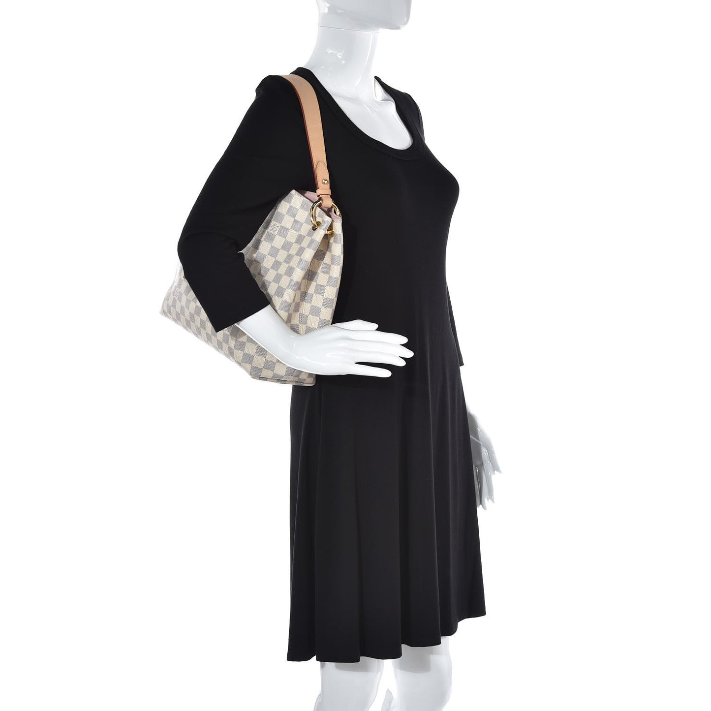 Damier Azur Graceful PM Rose Ballerine