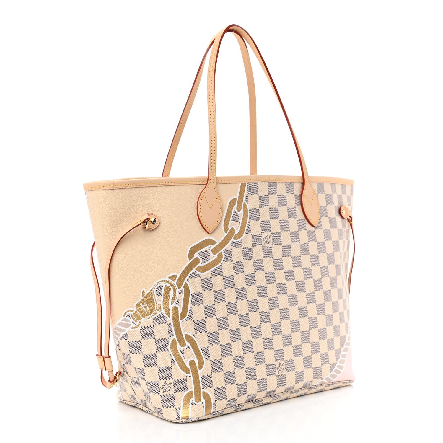 Louis Vuitton Damier Azur Nautical Neverfull MM 4 of 11