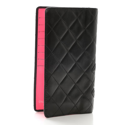 Chanel Calfskin Quilted Cambon Yen Wallet Black 3 of 15