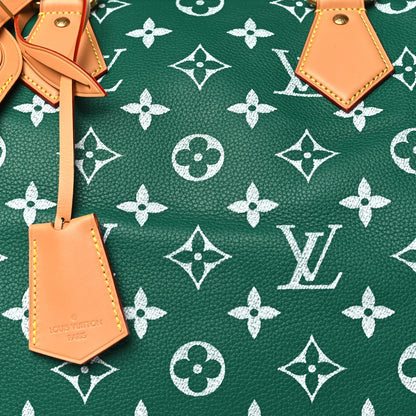 Louis Vuitton LOUIS VUITTON Calfskin Monogram Speedy P9 Bandouliere 40 Green 8 of 10