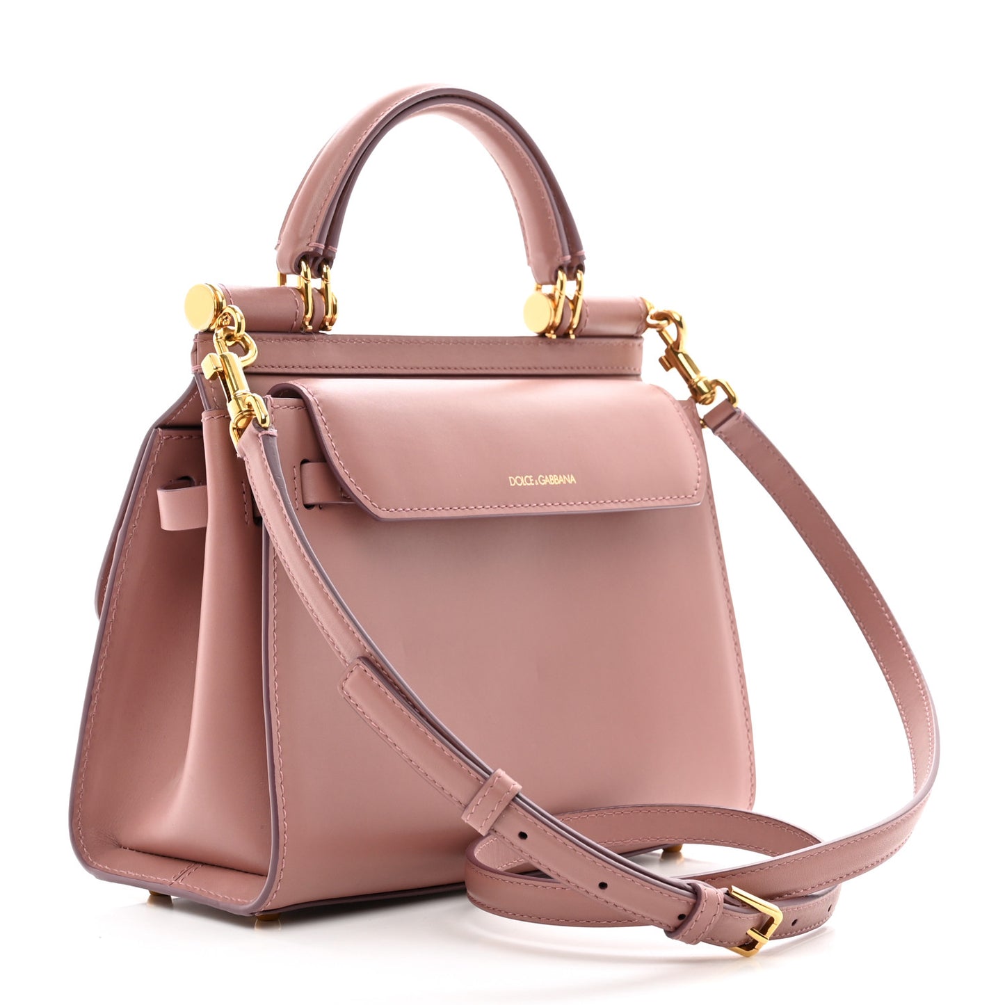 Vitello Morbido Small Sicily 58 Bag Dusty Pink
