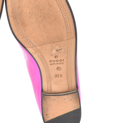 Gucci Metallic Nappa Womens Jordaan Loafers 35.5 Fuxia 7 of 12
