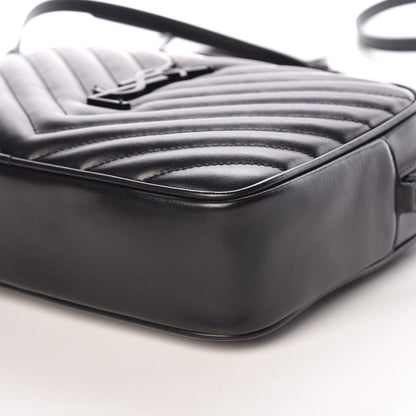 Saint Laurent Calfskin Matelasse Monogram Lou Camera Bag Black 9 of 11