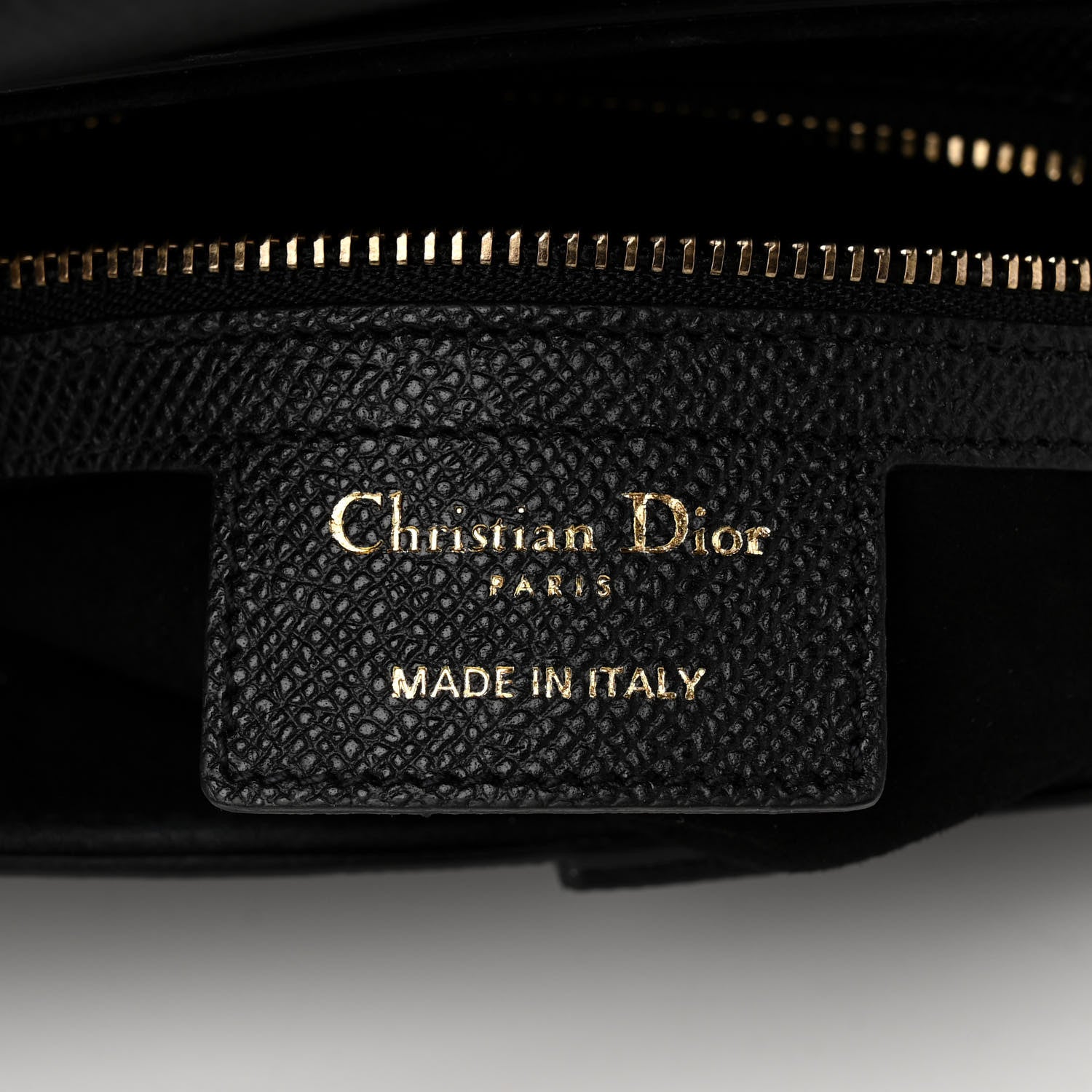 Christian Dior Grained Calfskin Saddle Bag Black 6 of 13