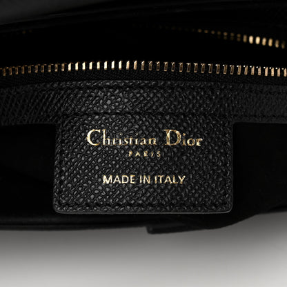 Christian Dior Grained Calfskin Saddle Bag Black 6 of 13