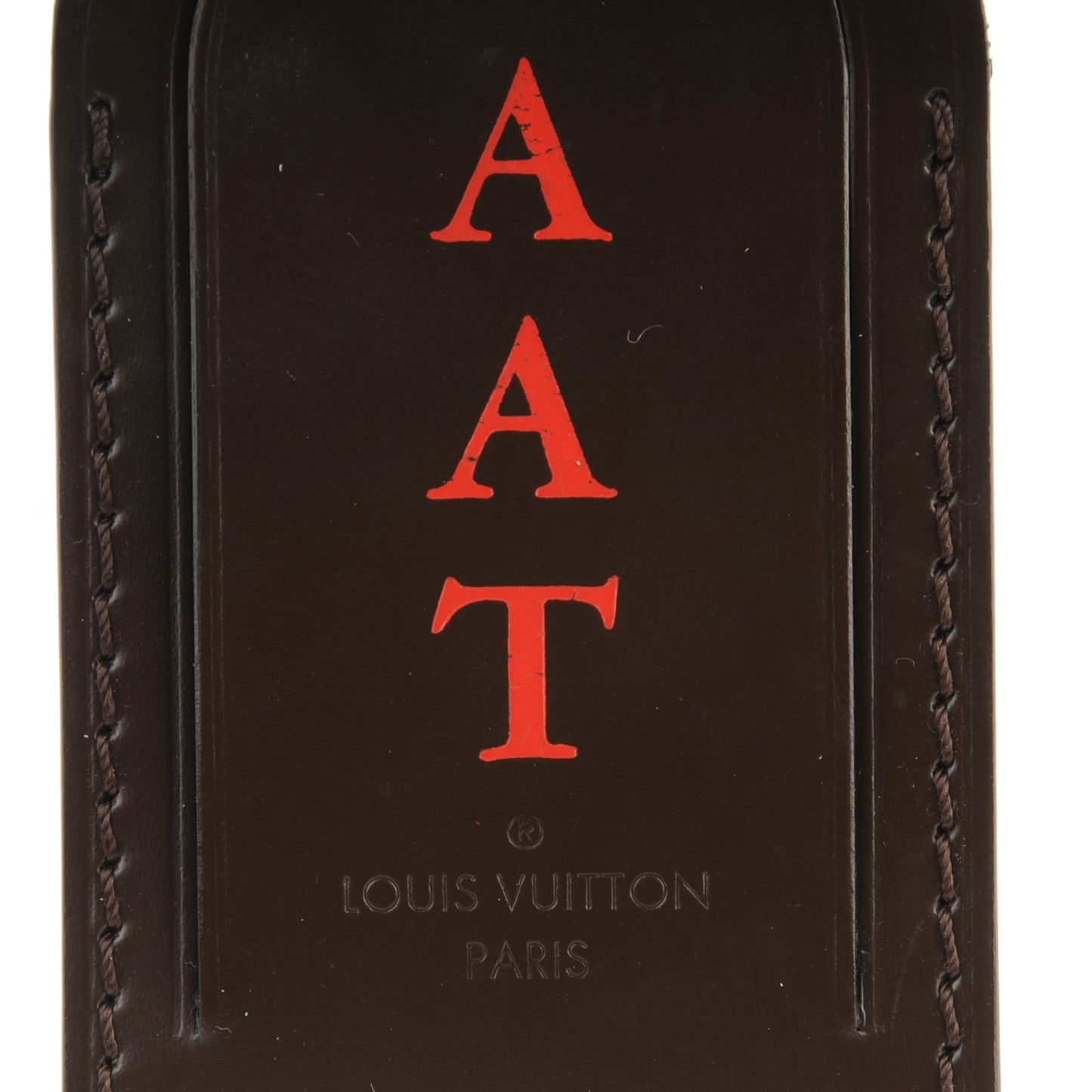 Calfskin Ebene Luggage Tag