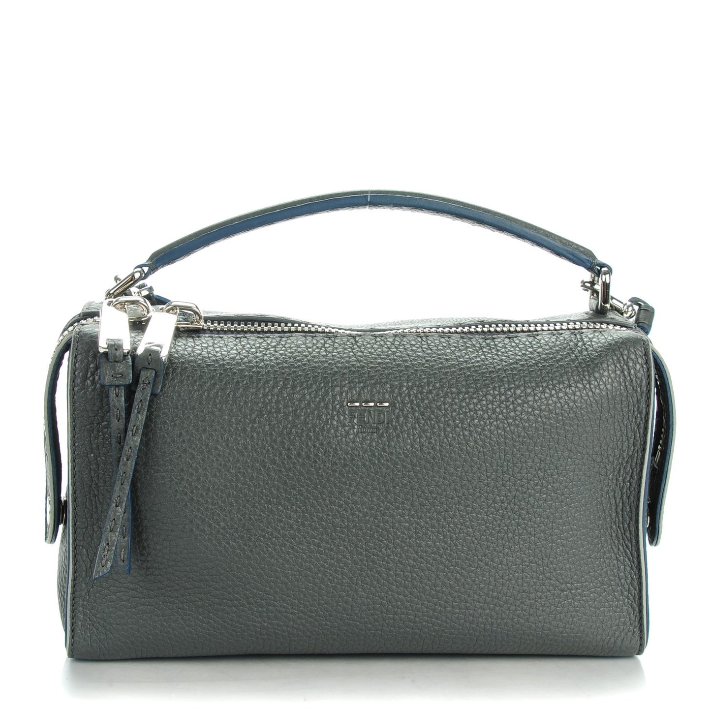 Cuoio Romano Selleria Lei Boston Tote Asfalto