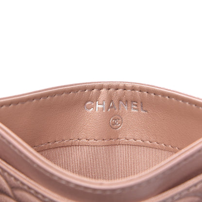 Chanel Goatskin Camellia Embossed Card Holder Light Pink 6 of 9