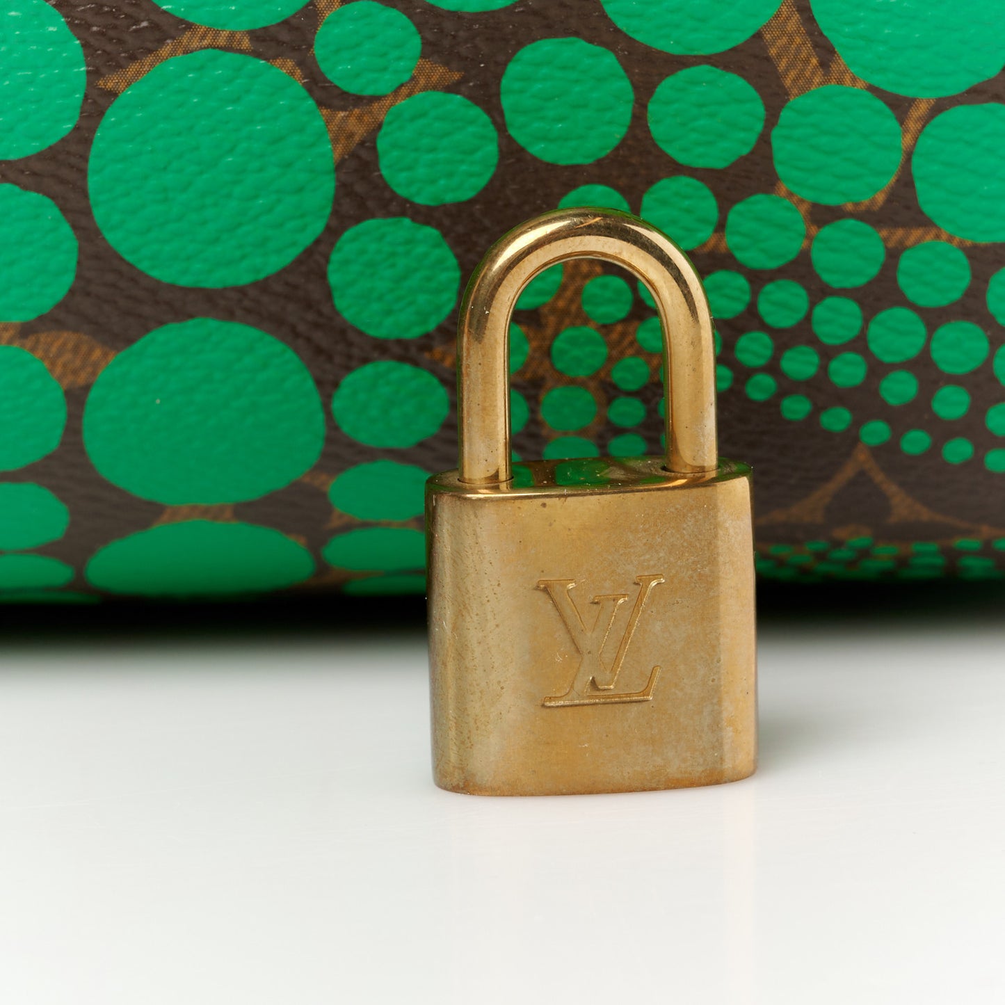 Monogram Kusama Town Speedy 30 Green