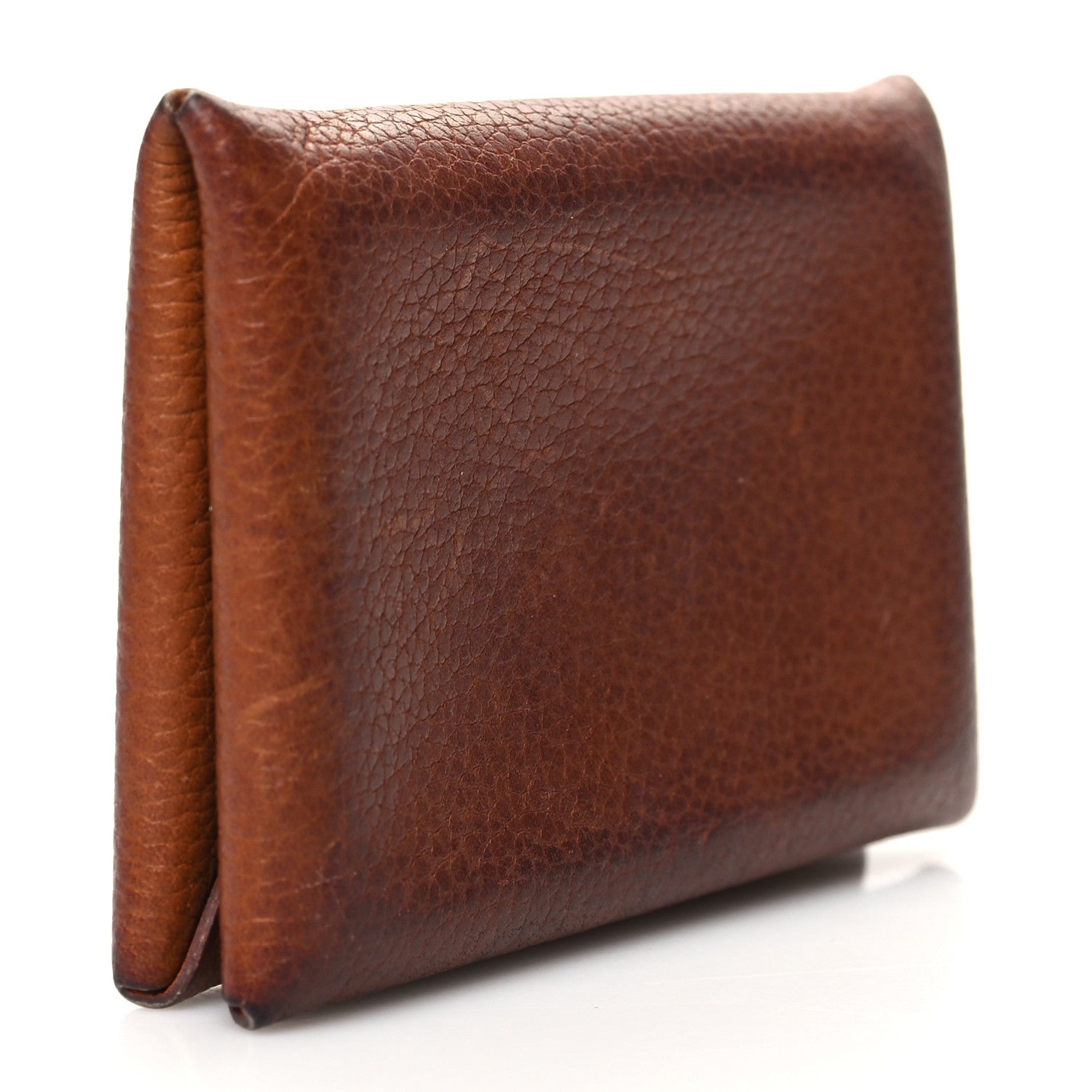 Hermes Barenia Verso Calvi Card Case Fauve Orange Poppy 3 of 13