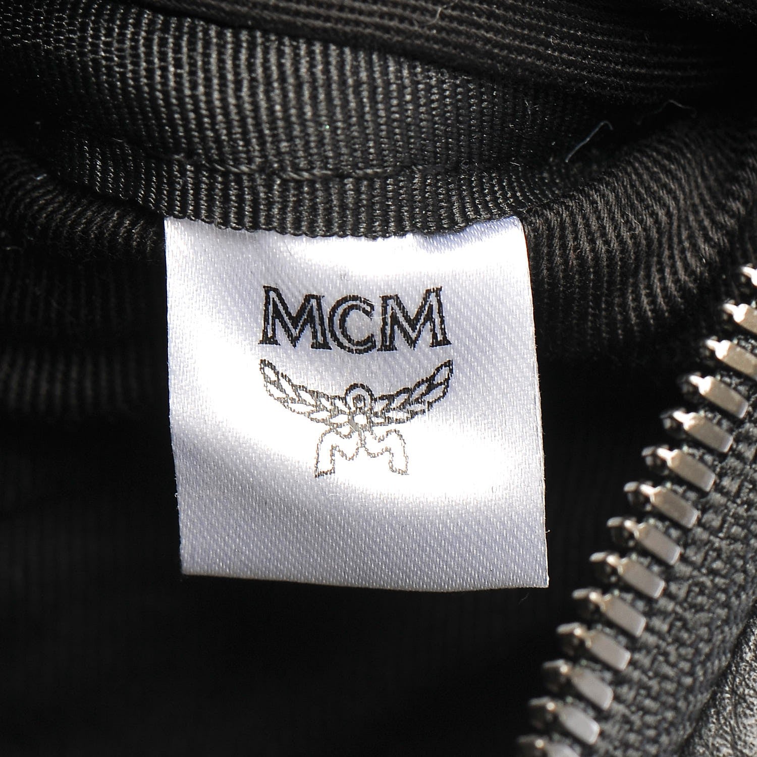 MCM Calfskin Ottomar Monogram Belt Bag Black 6 of 11