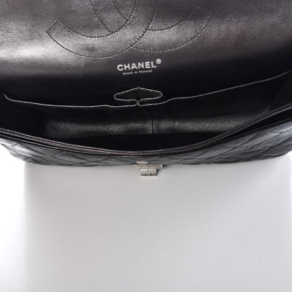 Chanel Metallic Aged Calfskin Quilted 2.55 Reissue 228 Flap Black 6 of 10