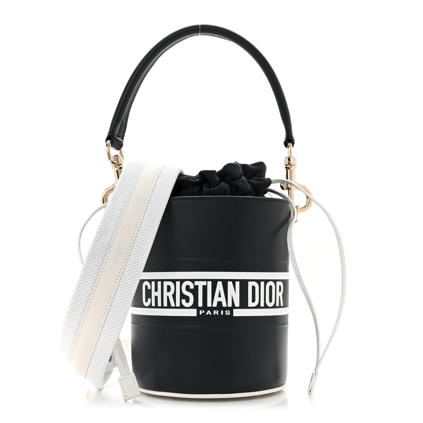 Calfskin Small Dior Vibe Bucket Blue
